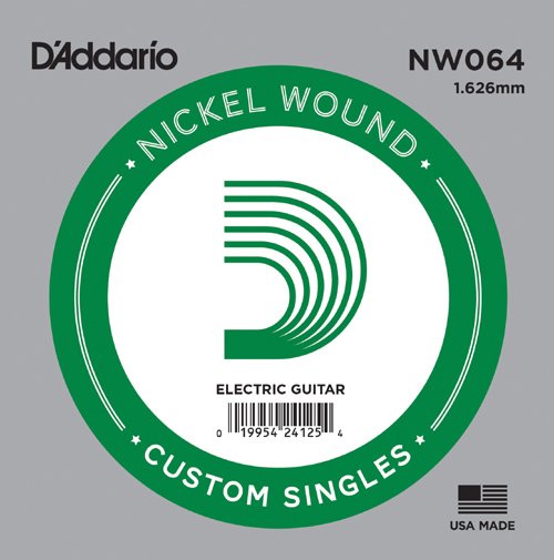 DADDARIO NW064 ELEKTRO VE AKUSTİK TEK TEL, 5Lİ PAKET, (KALIN Mİ),