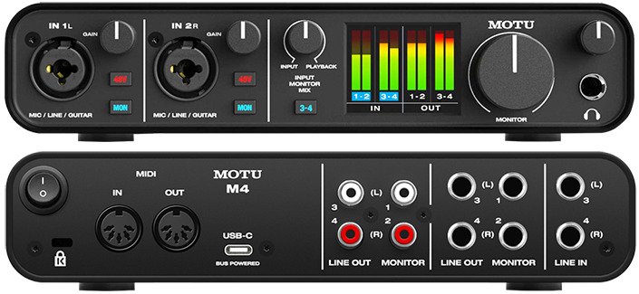 Motu-m4-ultra-dac-dusuk-gecikmeli-usb-c-studyo-ses-karti-oneri