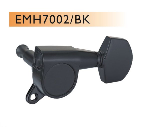 ELEKTRO GİTAR BURGUSU, 6'LI SET, SAĞ, SİYAH, STANDART KULAK