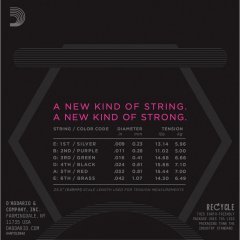 Daddario NYXL0942 ELEKTRO GİTAR TEL SETİ, SUPER LIGHT (NICKEL-CARBON) (0.09-0.42),