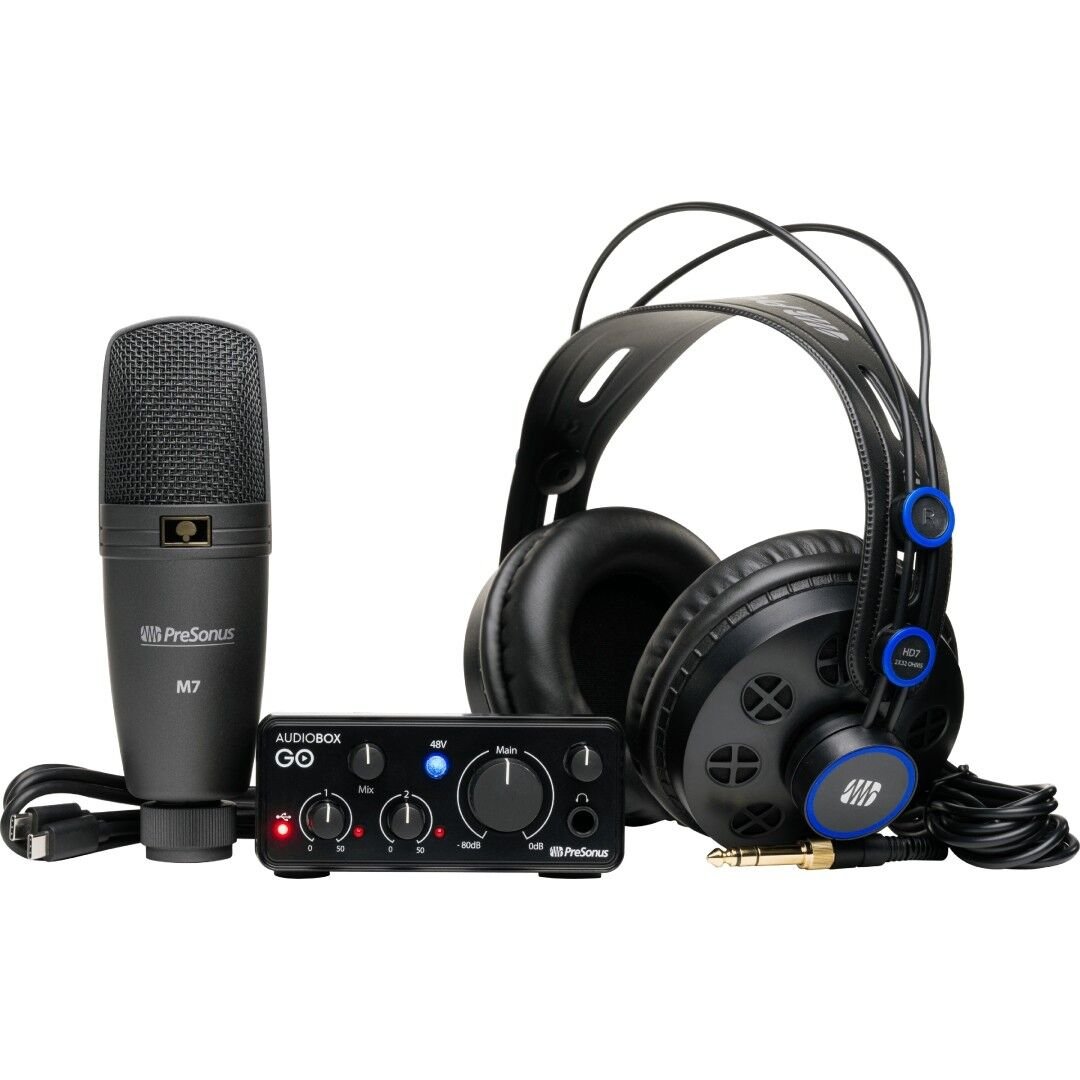 Presonus Audiobox Go Creator Bundle Ses Kartı Mikrofon Kulaklık Seti