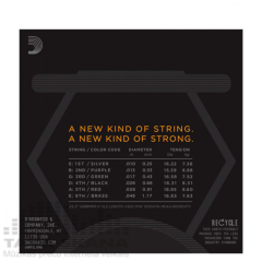 Daddario NYXL1046 ELEKTRO GİTAR TEL SETİ, REGULAR LIGHT (NICKEL-CARBON), (0.10-0.46)
