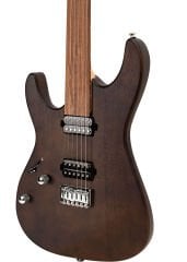 New Orleans FTS241 Mat Koyu Kahve Elektro Perdesiz Gitar