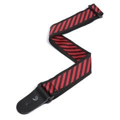 GİTAR ASKISI 50MM DOKUMA JAQUARD ON POLYOPRO RED: 50SJP03