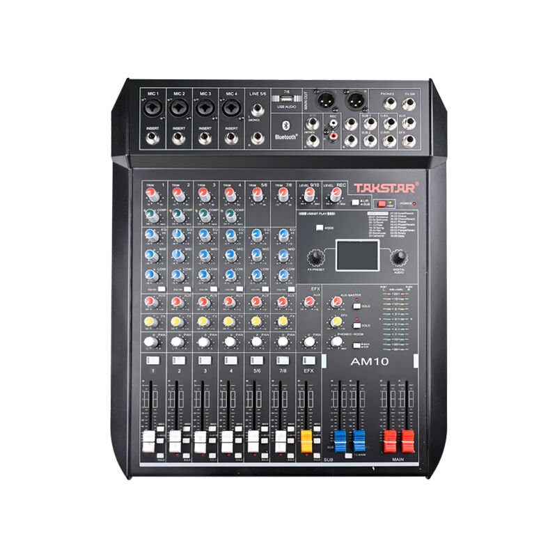 Takstar AM10 10 Kanallı Analog Stüdyo Mikseri