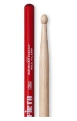 BAGET (ÇİFT) ROCK VIC GRIP, HICKORY, 0.630''x16 5/8'', SHORT TAPER, TIP: WOOD (AĞAÇ) /OVAL, SURFACE: LARGE / VIC GRIP