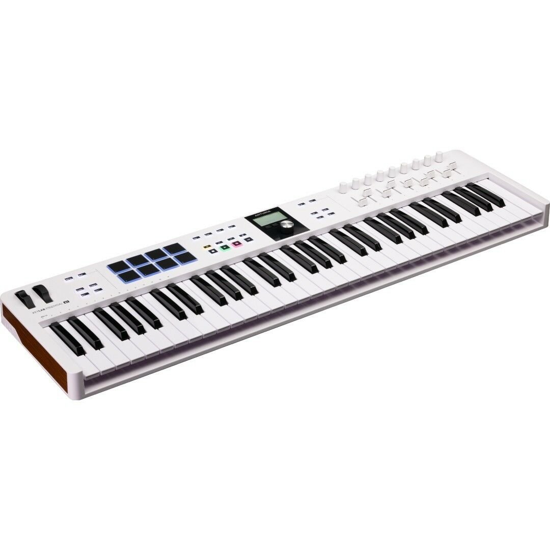 Arturia Keylab Essential 61 Mk3 Beyaz Midi Klavye  Pigments Hediyeli