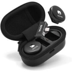 Boya Omic-D Wireless İkili Yaka Mikrofonu (Siyah) iphone ipad için Lightning