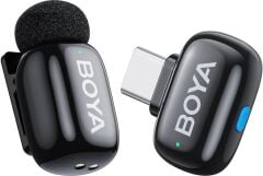 Boya Mini-17 (1TX+1RX) Android/Tablet/PC için Gürültü Engelleyicili Kablosuz Yaka Mikrofonu Type-c