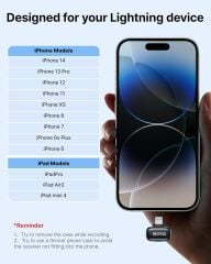 Boya Mini-15 (2TX+1RX+CC) iphone-ipad için Gürültü Engelleyicili Kablosuz Yaka Mikrofonu Lightning Device