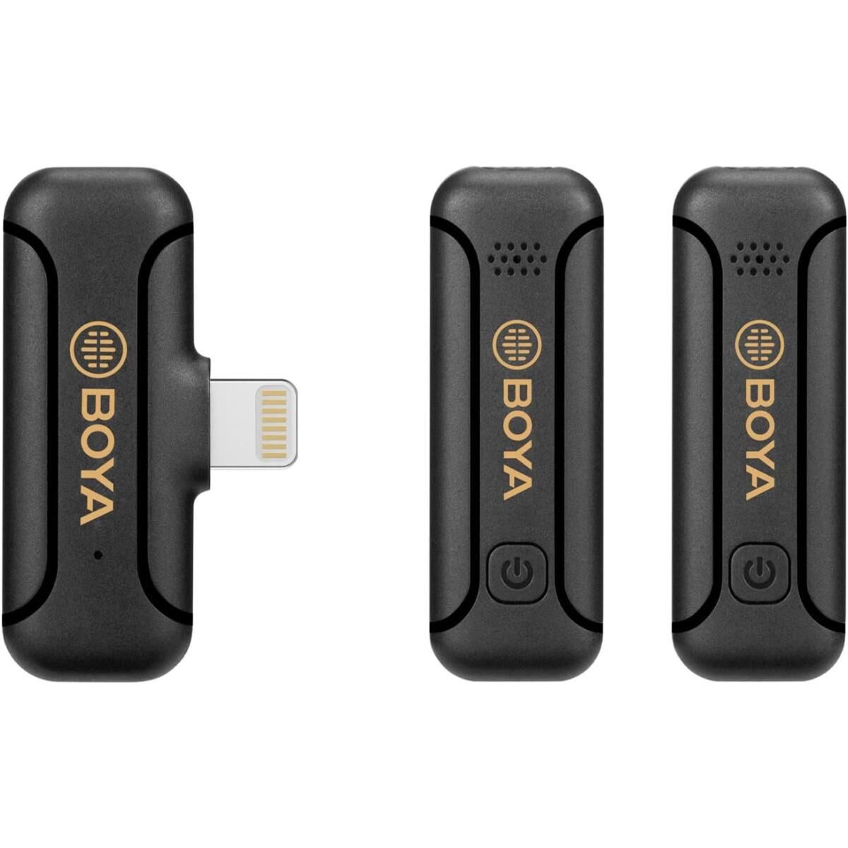 Boya BY-WM3T2-D2 İkili Lightning Kablosuz Yaka Mikrofonu iphone/ipad