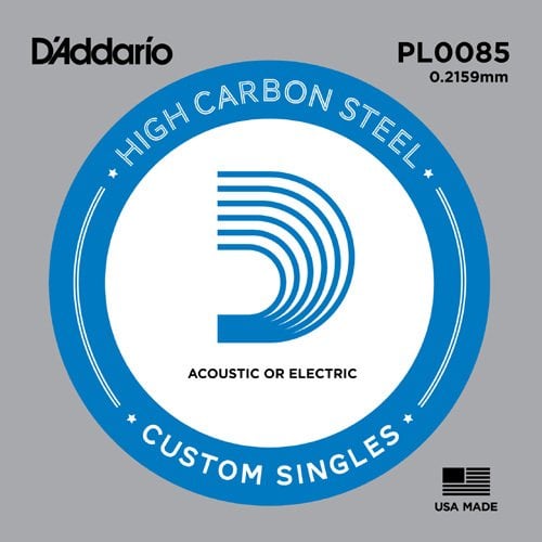 DADDARIO PL0085 ELEKTRO VE AKUSTİK TEK TEL, E-(Mİ), HIGH CARBON ST