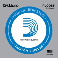 DADDARIO PL0085 ELEKTRO VE AKUSTİK TEK TEL, E-(Mİ), HIGH CARBON ST
