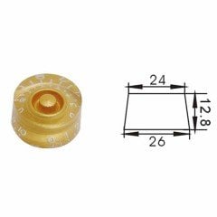 GİTAR LES PAUL MODELİ DÜĞME BAŞLIĞI, PLASTİK, ALTIN, DR.PARTS