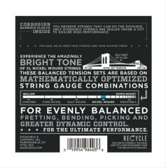 ELEKTRO GİTAR TEL SETİ, XL, 11-50, NICKEL WOUND, BALANCED TENSION, MEDIUM GAUGE, BRIGHT TONE, ROUND WOUND
