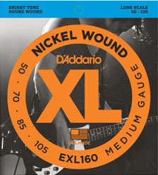 BAS GİTAR TEL SETİ, XL, 50-105, LONG SCALE, NICKEL WOUND BASS, MEDIUM GAUGE, BRIGHT TONE, ROUND WOUND