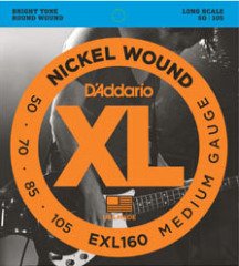 BAS GİTAR TEL SETİ, XL, 50-105, LONG SCALE, NICKEL WOUND BASS, MEDIUM GAUGE, BRIGHT TONE, ROUND WOUND