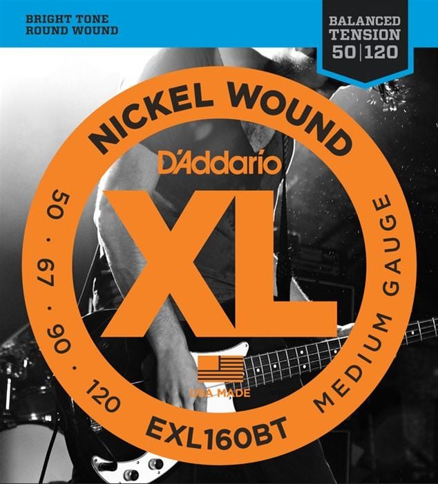 BAS GİTAR TEL SETİ, XL, 50-120 LONG SCALE, NICKEL WOUND BASS, MEDIUM GAUGE, BRIGHT TONE, ROUND WOUND