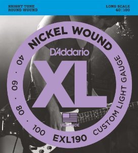 BAS GİTAR TEL SETİ, XL, 40-100, LONG SCALE, NICKEL WOUND BASS, CUSTOM LIGHT GAUGE, BRIGHT TONE, ROUND WOUND