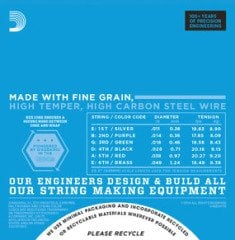 D'Addario EXP115 Nikel Kaplamalı Medium/Blues/Jazz 11-49