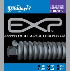 D'Addario EXP115 Nikel Kaplamalı Medium/Blues/Jazz 11-49
