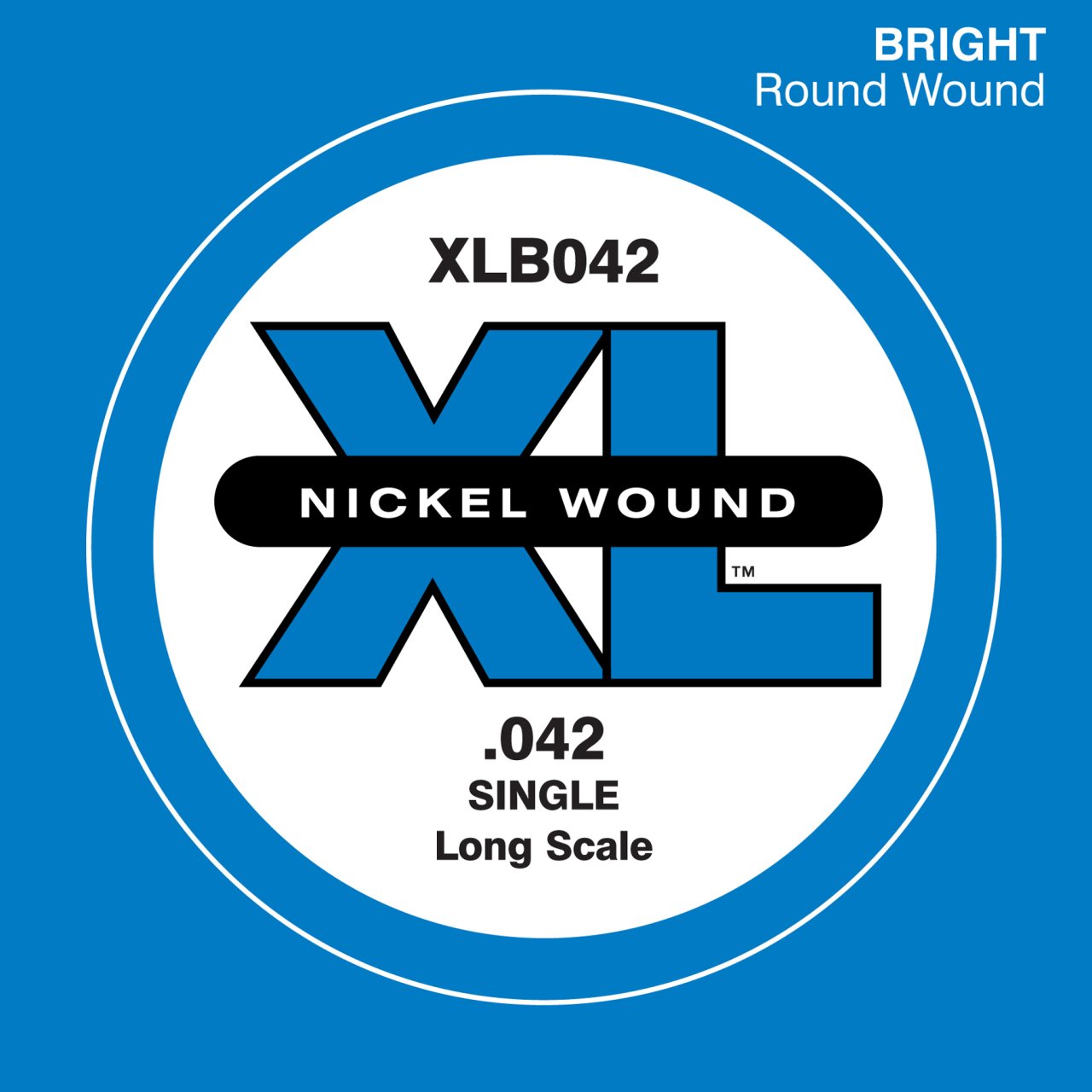BAS GİTAR TEK TEL, (LA), XL NICKEL WOUND, 0.042 GAUGE, LONG SCALE, BRIGHT, ROUND WOUND