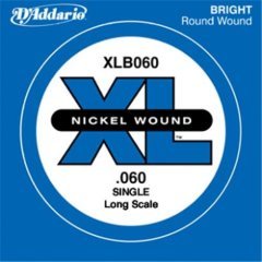 BAS GİTAR TEK TEL, (RE), XL NICKEL WOUND, 0.060 GAUGE, LONG SCALE, BRIGHT, ROUND WOUND