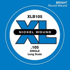 BAS GİTAR TEK TEL, (Mİ), XL NICKEL WOUND, 0.105 GAUGE, LONG SCALE, BRIGHT, ROUND WOUND