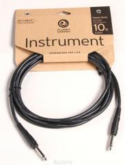 GİTAR (ENSTRÜMAN) KABLOSU, CLASSIC SERİ, 10 FEET (3 M), COAXIAL, RENK: SİYAH, 2 ADET 1/4'' NİKEL KAPLAMA DÜZ JACK