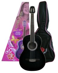 Valencia GRC1KCBK Klasik Gitar + Kılıf+ Askı