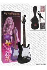 Valencia GRE1KCBK Elektro Gitar Siyah + çanta+ askı