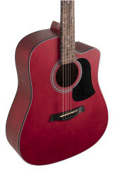 VALLER AG240-RD Kırmızı Akustik Gitar