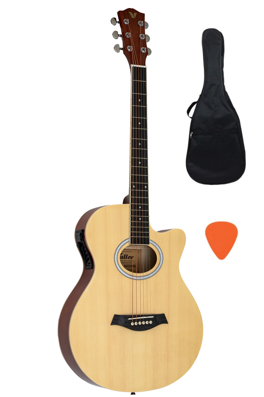 Valler AGX250 NA Naturel İnce Kasa Elektro Akustik Gitar