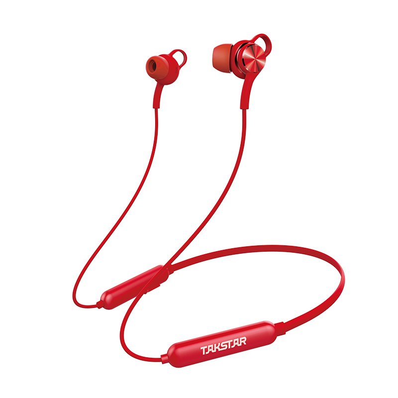 Takstar AW1 Mikrofonlu Bluetooth Spor Kulaklık Kırmızı