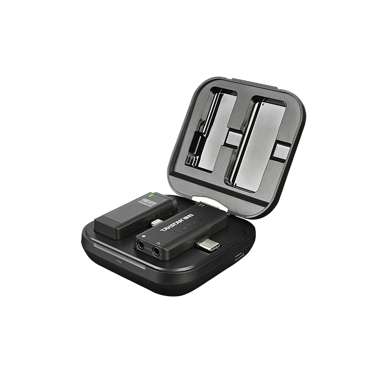 Takstar V4 Android ve iOS Uyumlu Kablosuz Yaka Video Mikrofonu 2,4Ghz Android ve iOS Uyumlu