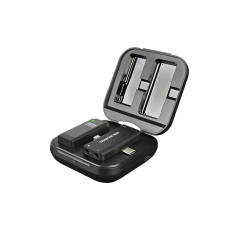 Takstar V4 Android ve iOS Uyumlu Kablosuz Yaka Video Mikrofonu 2,4Ghz Android ve iOS Uyumlu