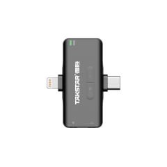 Takstar V4 Dual Android ve iOS Uyumlu Kablosuz Yaka Video Mikrofonu 2 Vericili  2.4Ghz Type-C/IPhone/IPad