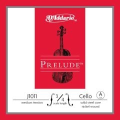 CELLO TEK TEL, PRELUDE, A-LA, 3/4 SCALE, MEDIUM TENSION, SOLID STEEL CORE (MASİF ÇELİK ÇEKİRDEK)/NICKEL