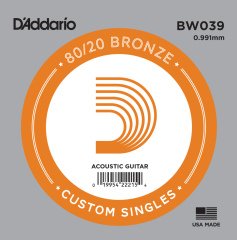 AKUSTİK TEK TEL, 80/20 BRONZE WOUND, 039, (LA) 