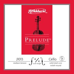 CELLO TEK TEL, PRELUDE, G-SOL, 4/4 SCALE, MEDIUM TENSION, SOLID STEEL CORE (MASİF ÇELİK ÇEKİRDEK)/ NICKEL
