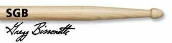 BAGET(ÇİFT) SIGNATURE STICK GREGG BISSONETTE, HICKORY, 0.620''x16 1/4'', MEDIUM TAPER, TIP: WOOD / TEAR DROP, SURFACE: MEDIUM/LACQUER