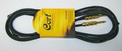 GİTAR KABLO GÜRÜLTÜSÜZ 5M (NOISLESS), SİYAH, GOLD PLATED PLUGS