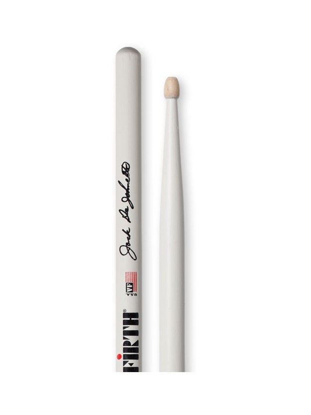 BAGET(ÇİFT) SIGNATURE STICK JACK DEJOHNETTE, HICKORY, 0.565''x16 5/16'', MEDIUM TAPER, TIP: WOOD / TEAR DROP, SURFACE: MEDIUM / PAINT