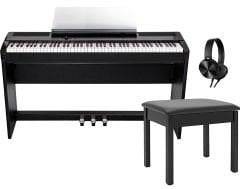 Valler S8 Portable Stage Siyah Gülağacı 88 Tuşlu Dijital Piyano ( Stand + Kulaklık)