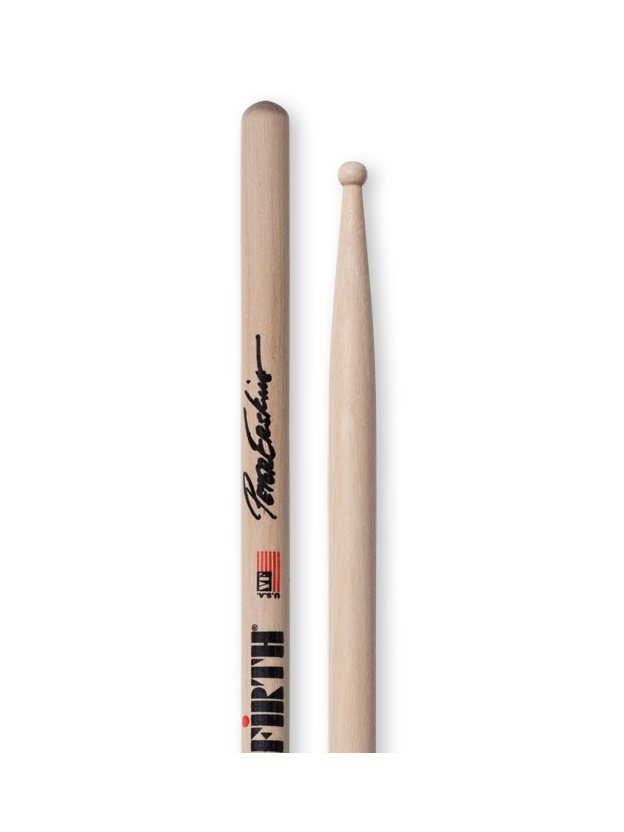 BAGET(ÇİFT) SIGNATURE PETER ERSKINE, HICKORY, 0.525''x16 5/16'', SHORT TAPER, TIP:WOOD/ ROUND, SURFACE: SMALL / LACQUER