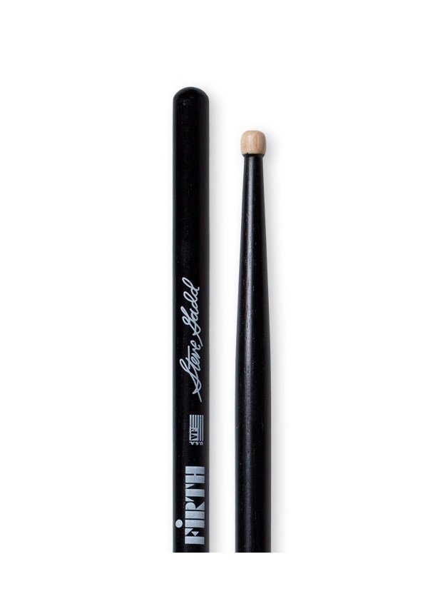 BAGET(ÇİFT) SIGNATURE STEVE GADD, HICKORY, 0.550''x15 3/4'', LONG TAPER, TIP:WOOD/BARREL, SURFACE: SMALL / PAINT