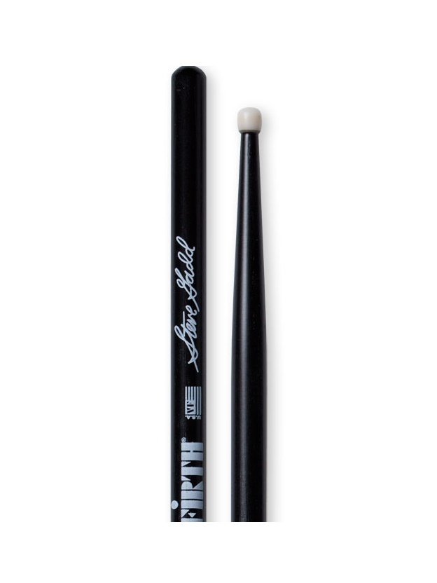 BAGET (ÇİFT) SIGNATURE STEVE GADD BLACK NYLON, HICKORY, 0.550''x15 3/4'', LONG TAPER, TIP: NYLON/BARREL, SURFACE: SMALL / PAINT