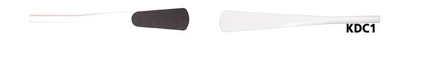 BAGET SPATULA, (MALA) BAGET, ÇİFT, BİR TARAF ÇIPLAK PLASTİK, DİĞER TARAF PLASTİK ÜSTÜ KAUÇUK KAPLI, 14 1/2'', 0.650''