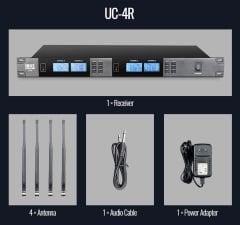 Takstar UC4R 4 Kanallı Kablosuz Mikrofon Sistemi Alıcı Ünite ( UC Sistem Receiver )