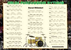 DAVUL RİTİMLERİ POSTERİ 70X50 - Müzik Afişi